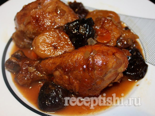 Курица с черносливом в духовке. Пошаговый рецепт с фото | Кушать нет