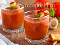 Рецепт Быстрый томатный гаспачо со сладким перцем