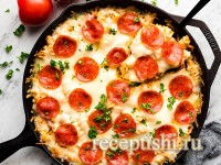 Пицца-запеканка из макарон