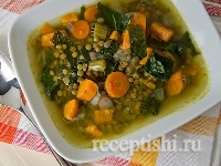 Рецепт Суп из зеленой чечевицы