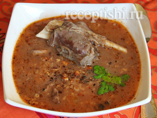 Суп харчо из говядины с рисом пошаговый рецепт с фото