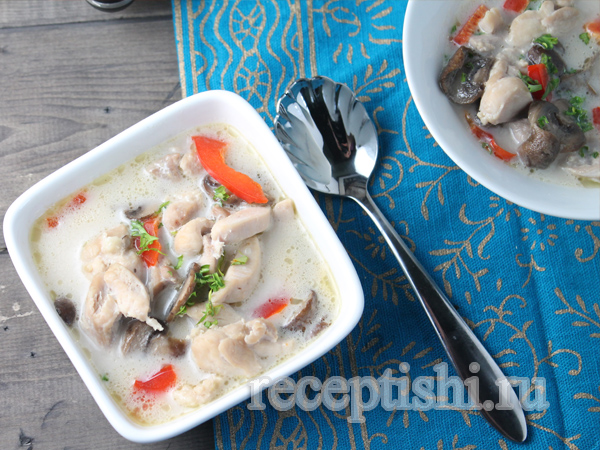 Тайский куриный суп-палео