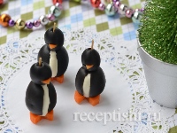 Рецепт Новогодняя закуска "Пингвины" из маслин